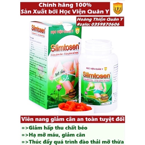 Slimtosen Học viện Quân Y - Giảm Cân An Toàn Tuyệt Đối