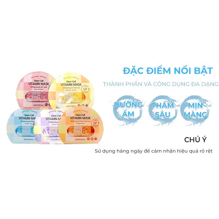 Banobagi, Mặt nạ Banobagi Stem Cell Vitamin Mask 30ml