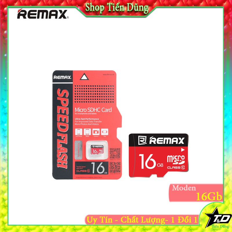 THẺ NHỚ REMAX 16Gb LOẠI Class