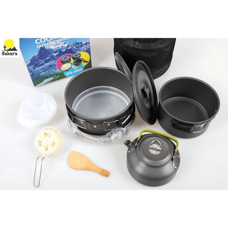 Bộ nồi dã ngoại cắm trại DS-508 dành cho 4-5 người