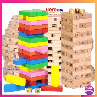 1Kg Thanh Gỗ Xếp Hình (52-54 Thanh), Bộ Rút Gỗ Đủ Size, Đồ Chơi Cho Bé, Đồ Chơi Trẻ Em