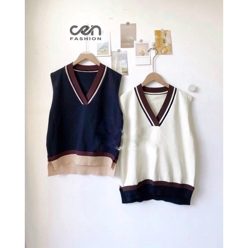 Áo gile phối viền siêu xinh CEN FASHION