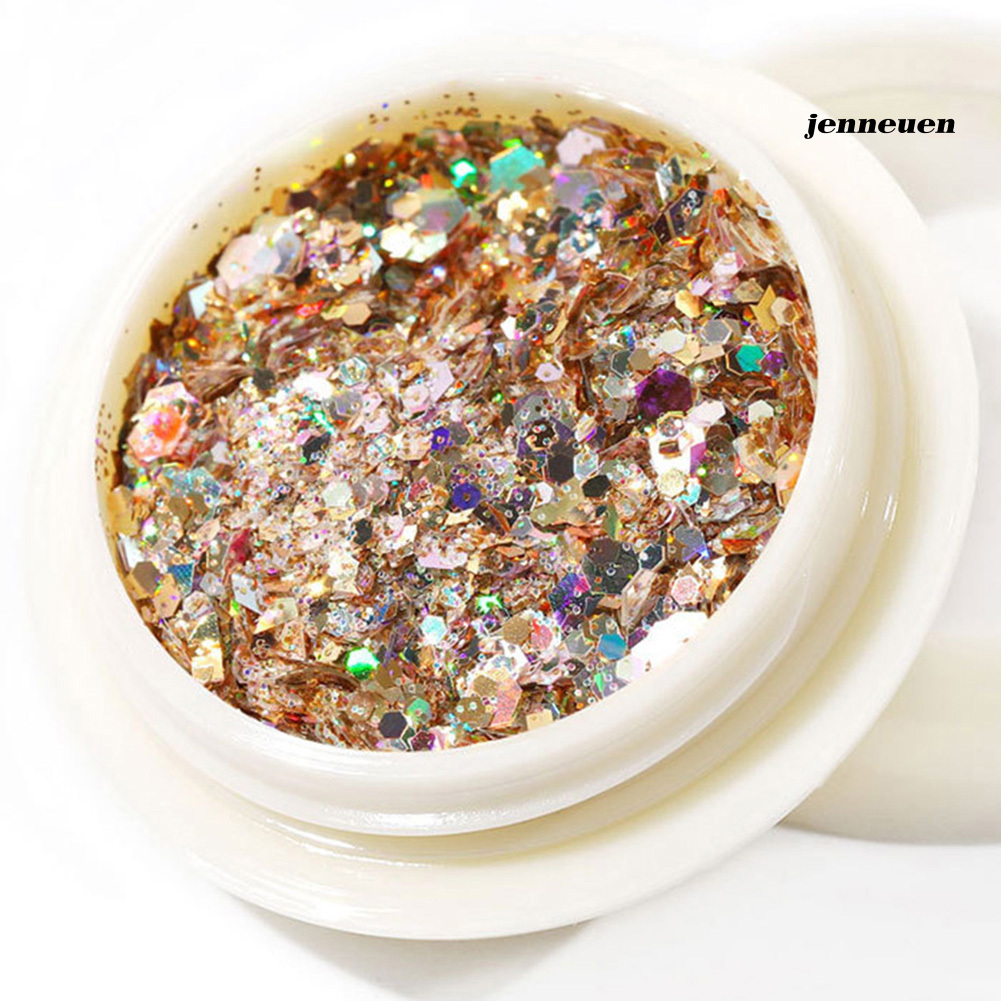 [Hàng mới về] Set 6 Hộp Kim Tuyến Lấp Lánh Trang Trí Móng Tay Diy