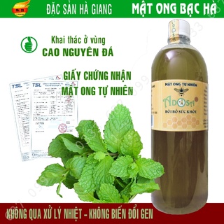 Mật ong nguyên chất (2️ 𝓽𝓻𝓸𝓷𝓰 1️) 🍀 mật ong hoa Bạc Hà Adosa, tăng cường sức khỏe - Có giấy chứng nhận, 100% thiên nhiên