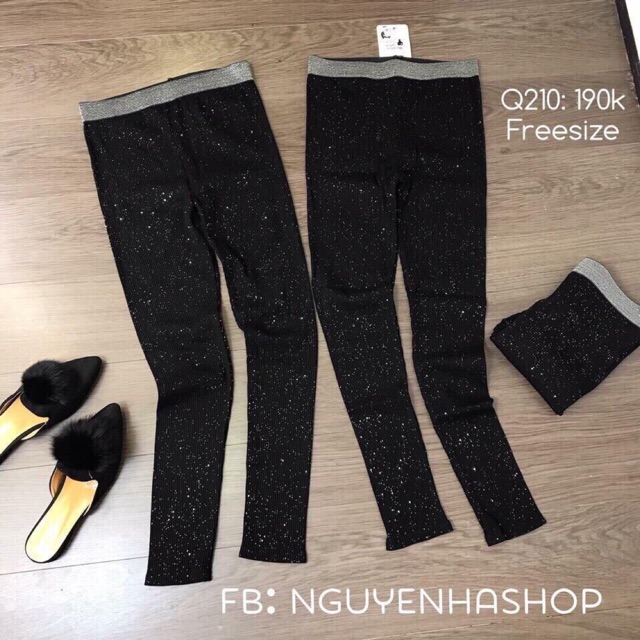 QUẦN LEGGING KIM TUYẾN NHŨ