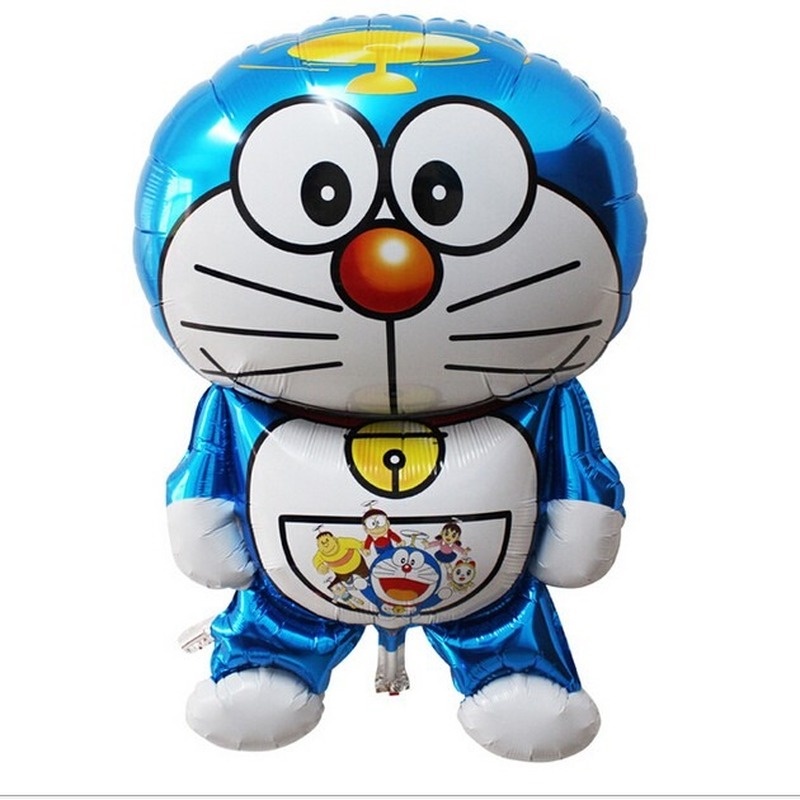 Bóng Nhôm Doremon Size 60cm, Bóng Kiếng Doraemon To, Bóng Mèo Máy Doremon Trang Trí Cho Các Set Bóng Hoặc Để Chụp Hình