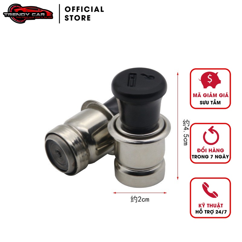Tẩu châm thuốc trên ô tô - 12v / 24v hợp kim siêu bền dành cho tài xế