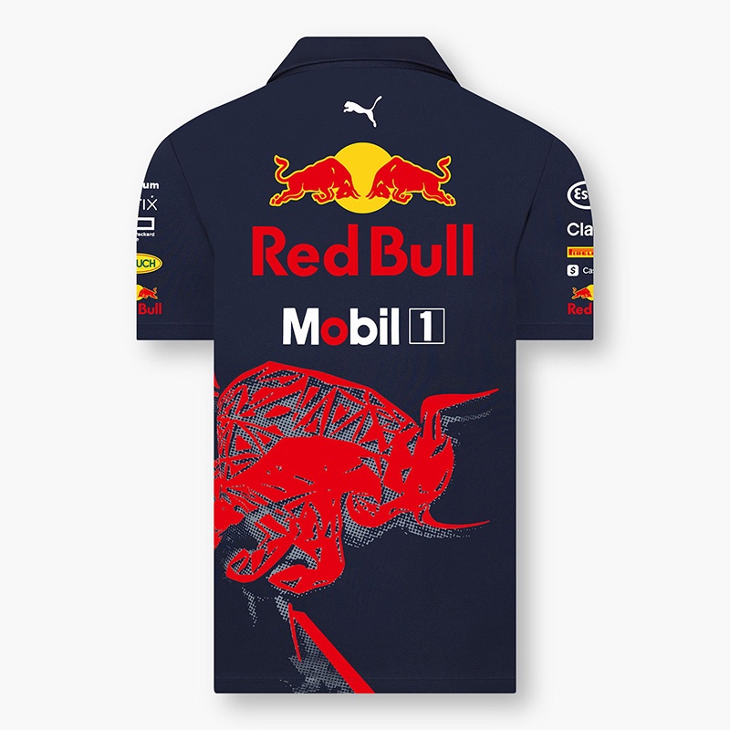 Áo Thun POLO Tay Ngắn In Logo Red Bull 2022 F1 Thời Trang Mùa Hè Cho Nam
