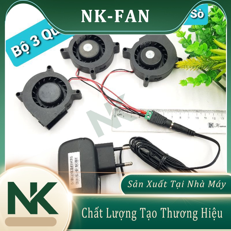 Bộ Quạt Hút Mùi 12V 6CM Tản Nhiệt (Làm Mát Điện Thoại, Bể Cá, Thú Nuôi)