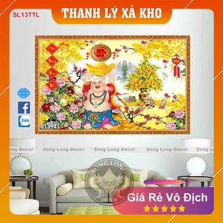 Tranh Dán Tường 3D Tài Lộc Phú Quý Bình An - SL13TTL-Tranh 3d Phòng Khách - Song Long Decor