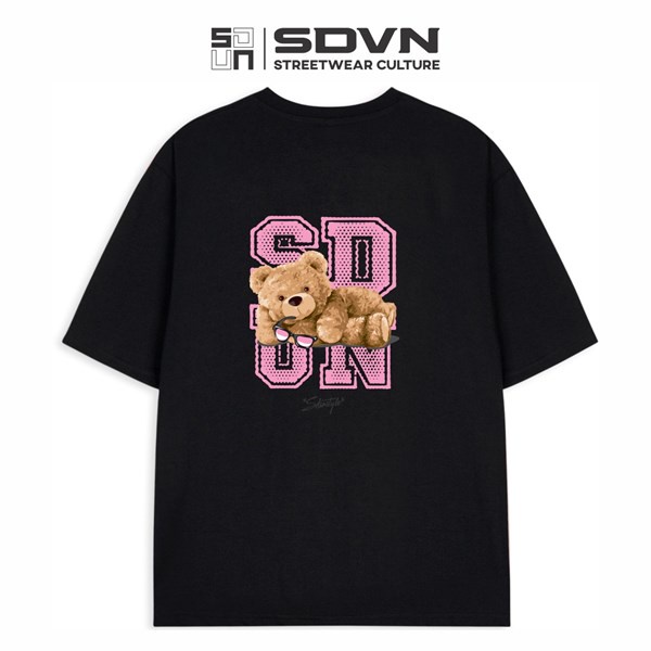 Áo Thun Unisex Nam Nữ Form rộng Local Brand SDVN BEAR LYING
