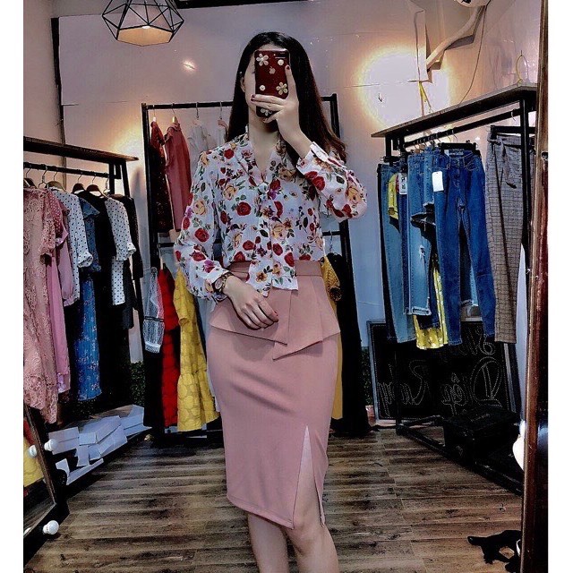 Chân váy bút chì xẻ bên sườn ⭐FREESHIP⭐ chân váy zip thiết kế có tà bèo ở phần bụng - chất liệu Umi mềm mịn co giãn | BigBuy360 - bigbuy360.vn