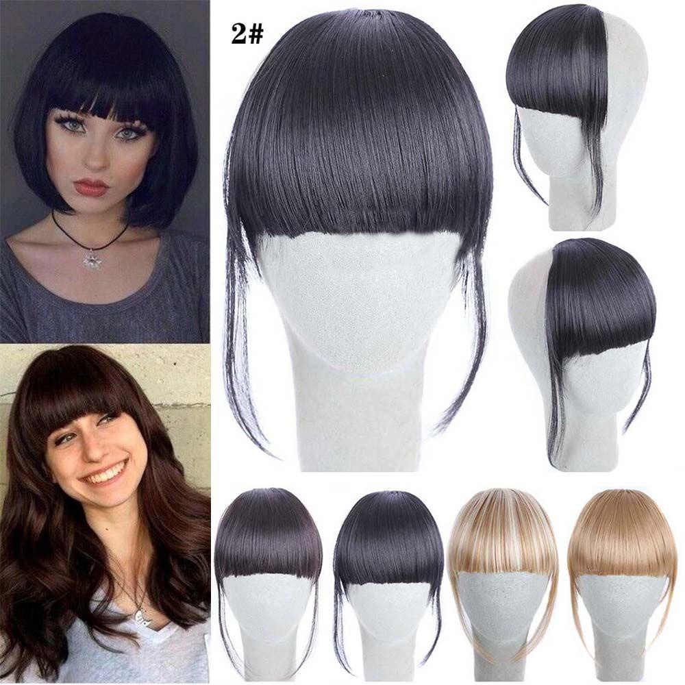 Tóc Mái Giả Thẳng Nối Dài Có Kẹp Chất Lượng Cao