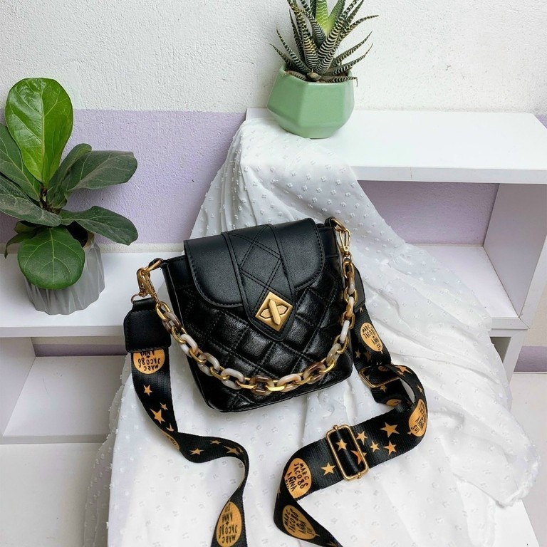 Túi Đeo Chéo Nữ Dây Thổ Cẩm Hottrend 2021, túi đeo chéo quai xích 🧡🧡🧡 Freeship
