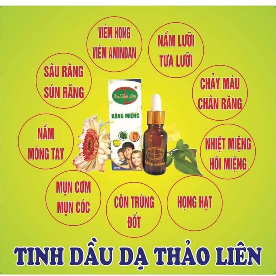 Tinh dầu răng miệng Dạ Thảo Liên 5ml - Tặng ngay 10 kh.ẩu tr.ang YT