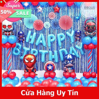 Set trang trí sinh nhật bé trai-bóng bay sinh nhật giá rẻ-trang trí sn trọn gói-tổ chức sinh nhật tại nhà-bóng siêu nhân