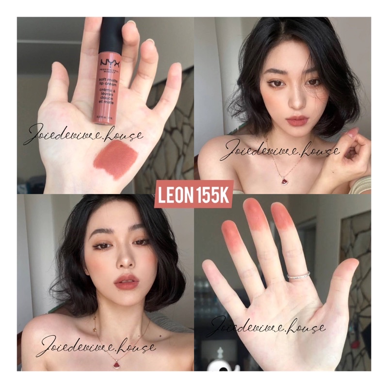 Top 4 cây son kem lì hot nhất của nyx- Son NYX Soft Matte Lip Cream Berlin - Dubai - Leon - London