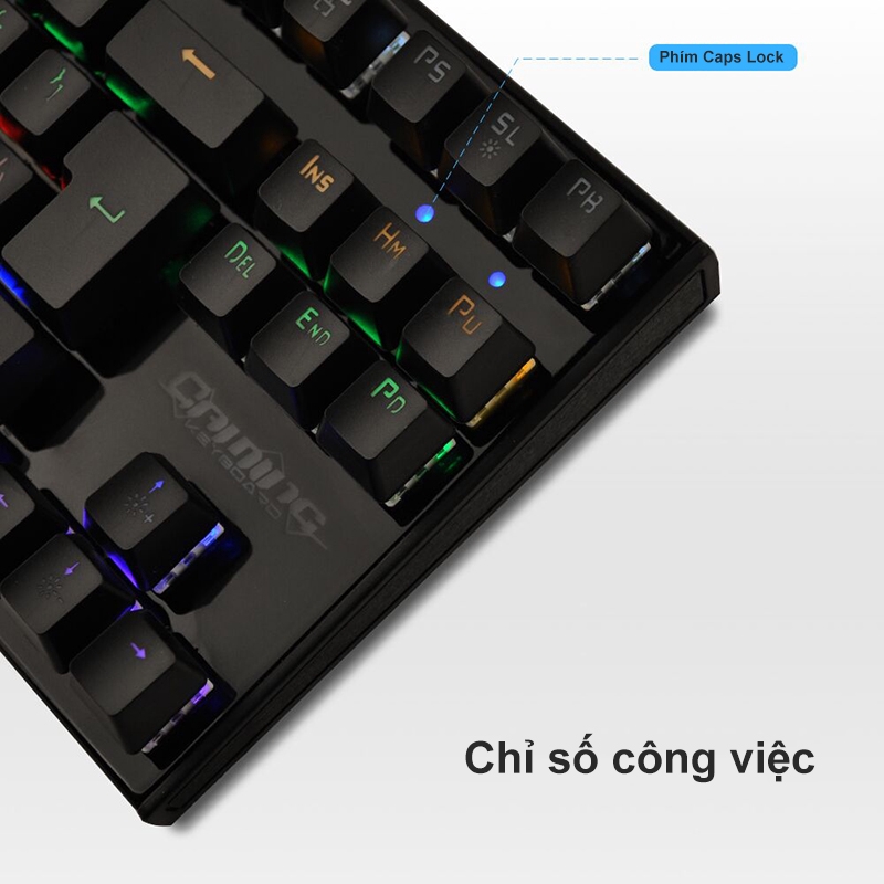 Bàn Phím Cơ Game Thủ K28 87 phím - 10 Chế Độ Led Chơi Game Siêu Đỉnh - Bàn Phím Cơ Gaming Máy Tính [NBK28]