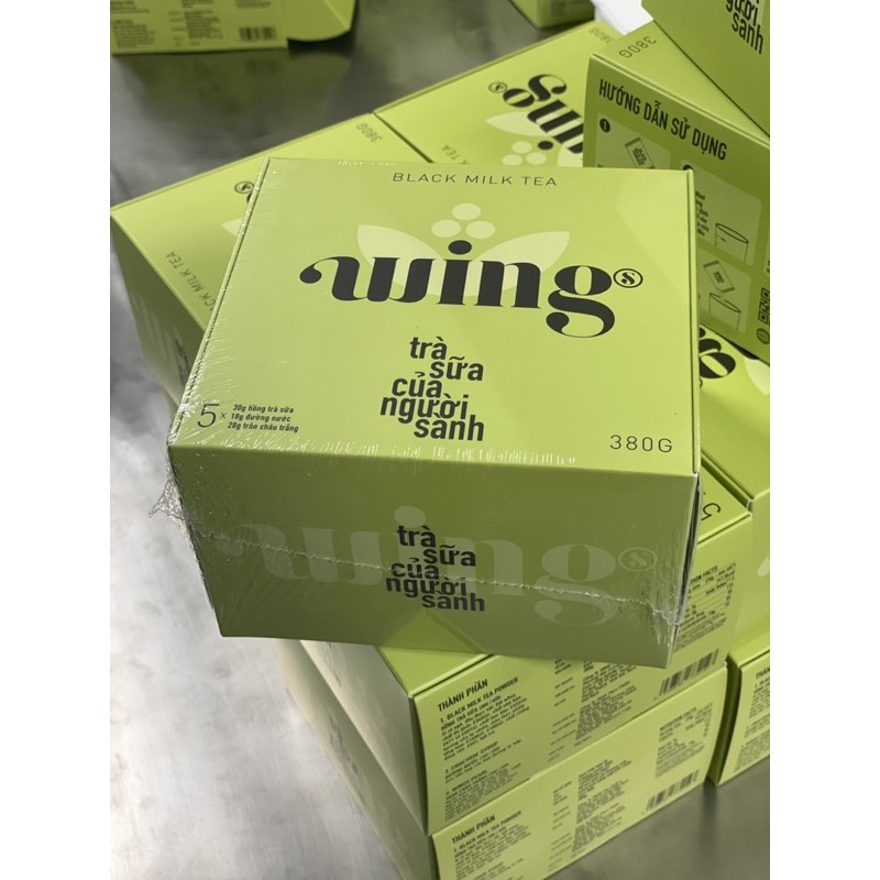 Hồng Trà Sữa Wings Hòa Tan Hộp 5 set (Hồng trà sữa trân châu tự pha tại nhà - 5 set pha được 5 ly trà) | BigBuy360 - bigbuy360.vn