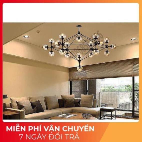 *Bảo hành 12 tháng*Đèn Chùm Phân Tử Ondric 15 bóng - Decor lighting, chùm ý 15 bóng dạng phân tử trang trí phòng khách