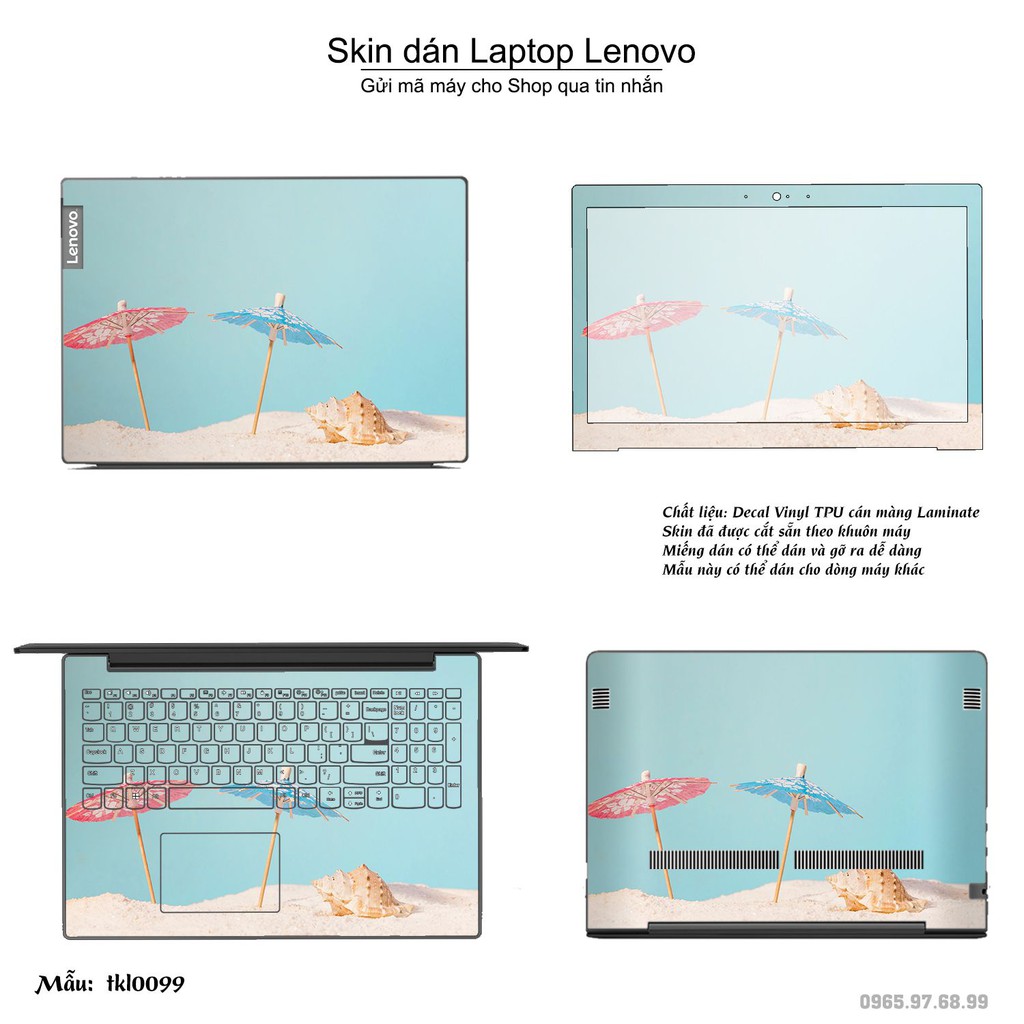 [SIÊU HOT]  Dán decal cho các dòng Laptop Lenovo in nhiều mẫu cực đẹp full 4 mặt