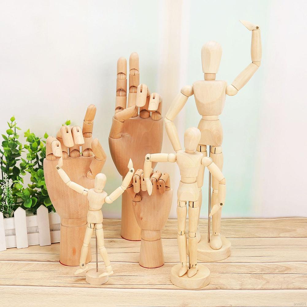 Mô hình người đàn ông bằng gỗ có khớp cử động