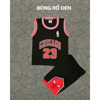BỘ TRẺ EM BÓNG RỔ NBA BULL ĐEN