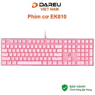 Bàn phím cơ Dareu Ek810 Queen Pink 104KEY - Hàng Chính Hãng