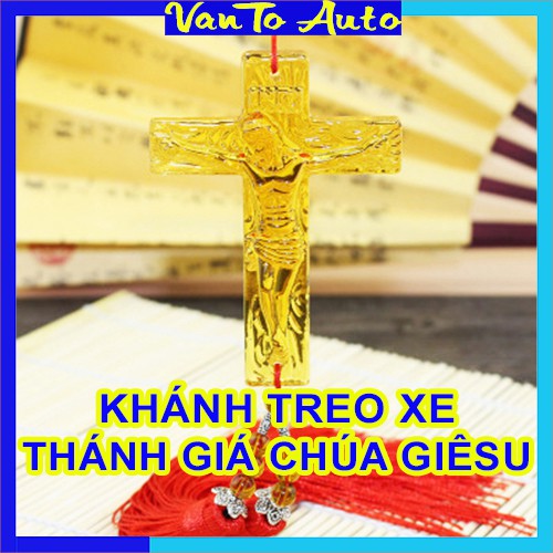 ⚡Video Thật⚡Dây Treo Ô Tô Thánh Giá Chúa Giê Su - Khánh Treo Xe Ô Tô Thánh Giá Chúa Giê Su