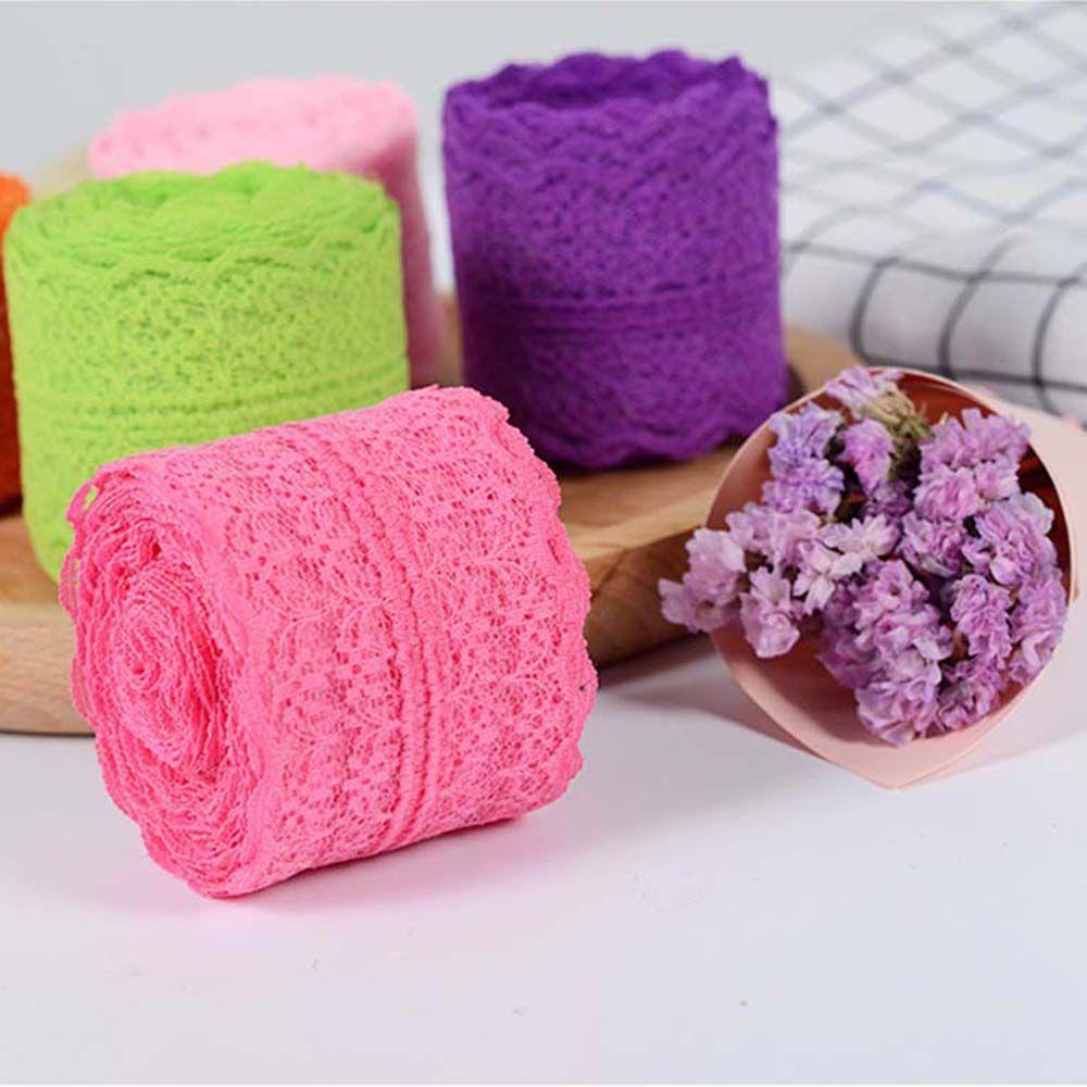 Cuộn Dây Ruy Băng Thêu Hoa Dùng Trang Trí Dài 10M