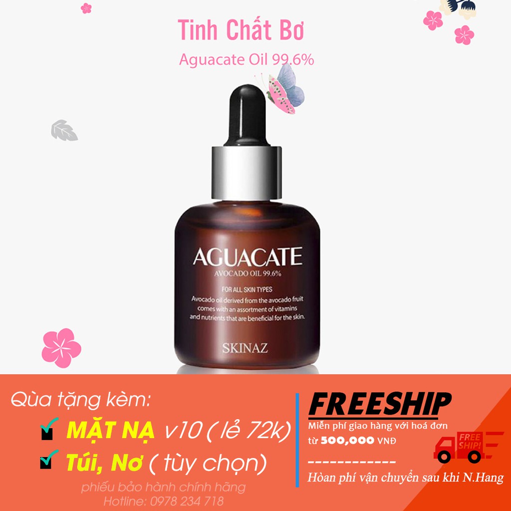 [100% CHÍNH HÃNG] TINH CHẤT BƠ SKINAZ DƯỠNG DA KHỎE CĂNG BÓNG SÁNG HỒNG HÀN QUỐC