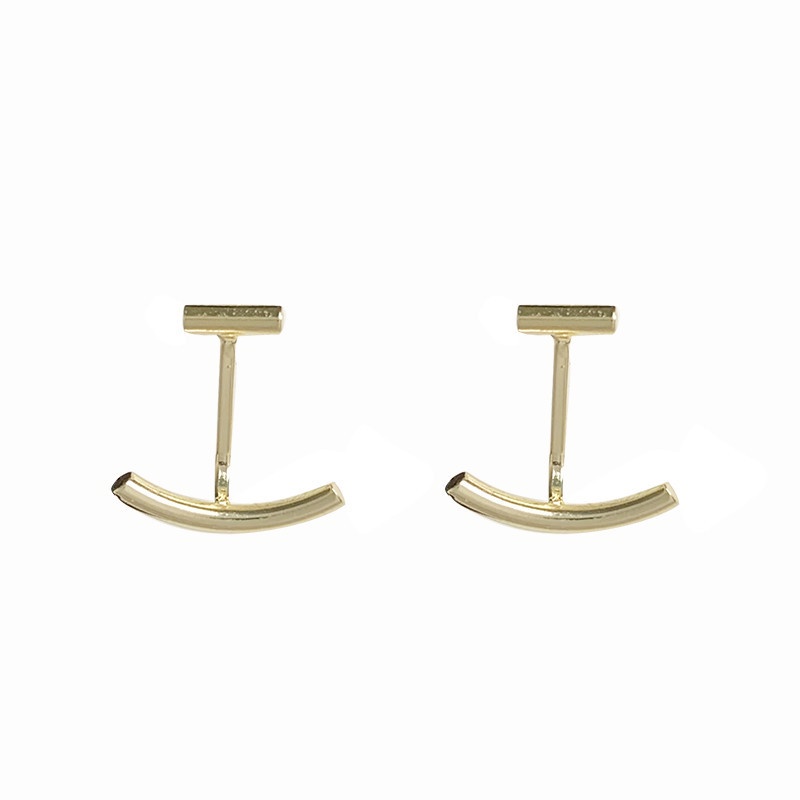 Khuyên Tai Mạ Vàng Hình Mặt Cười Thiết Kế Mới