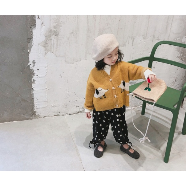 Áo khoác cardigan len thời trang cho bé Trẻ em