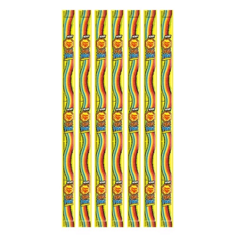Hộp 12 Dây x 1m Kẹo Dẻo Chupa Chups Sour Belt 660gr