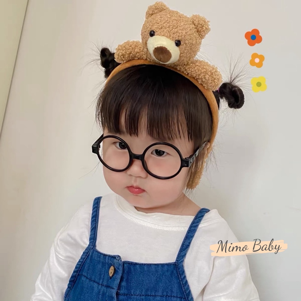 Bờm cài tóc hình thỏ bông, gấu bông đáng yêu cho bé mimo baby KT11