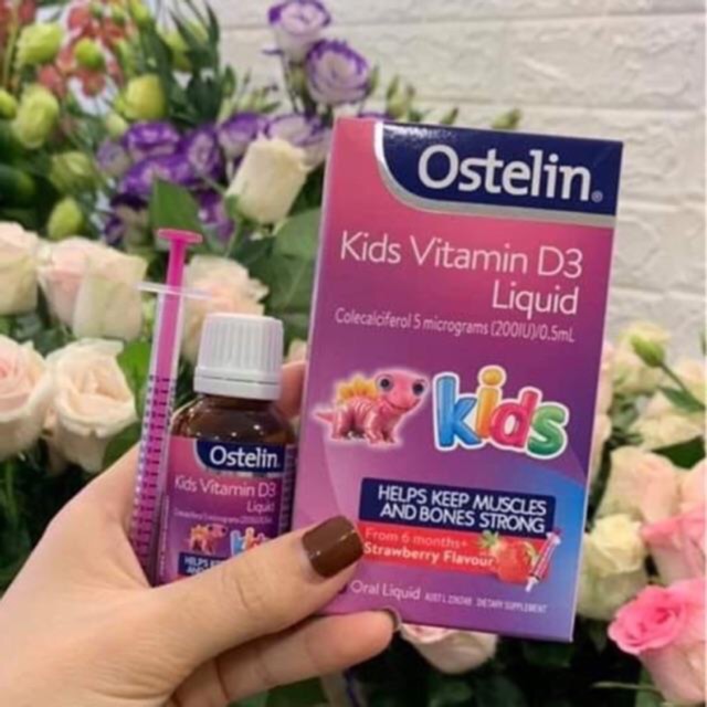 [Mã 99FMCGSALE1 giảm 10% đơn 250K] Vitamin D3 Ostelin cho bé