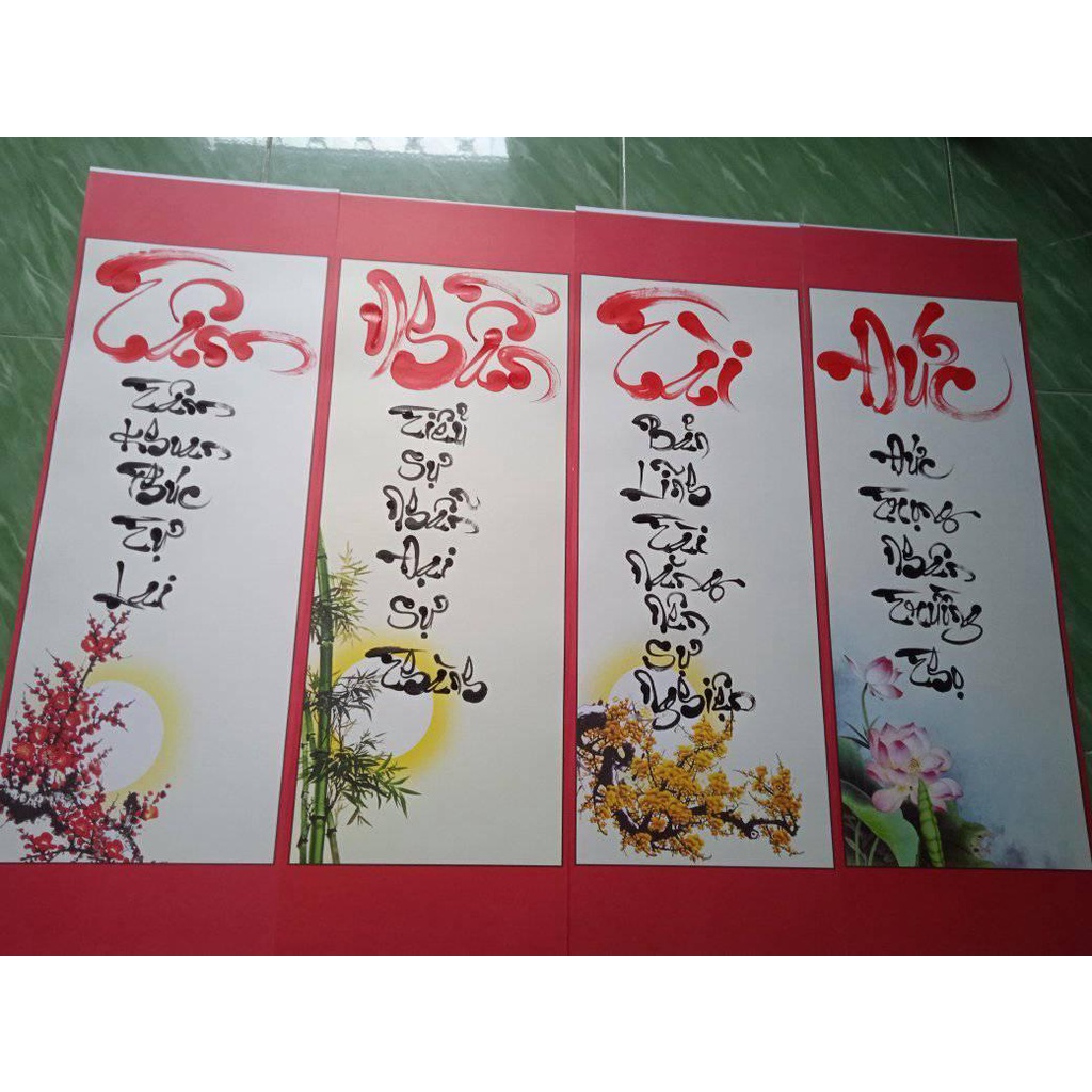 Tranh thư pháp tặng thầy cô 20-11