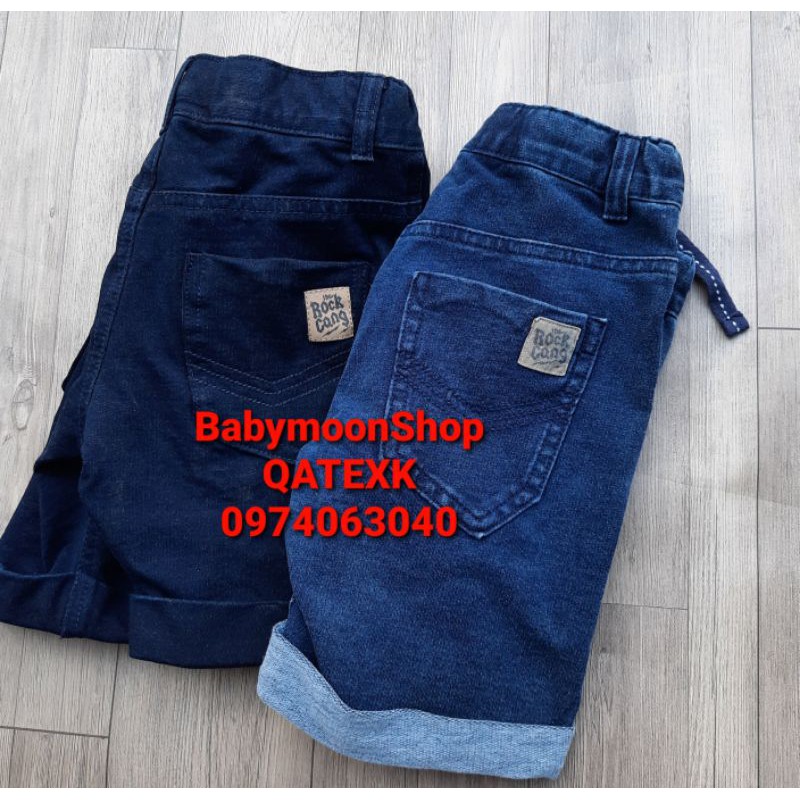 Quần Short Jean Bé Trai Size Đại Hai Màu