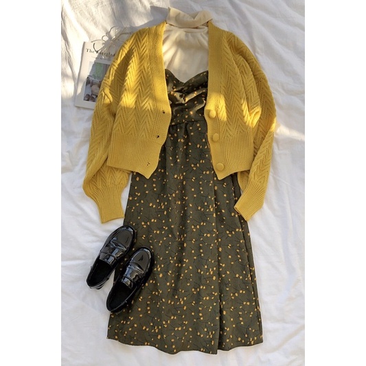 FULL SET : Đầm + Cardigan