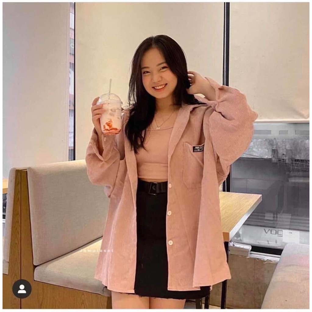 Áo Sơ mi kaki nhung siêu hot