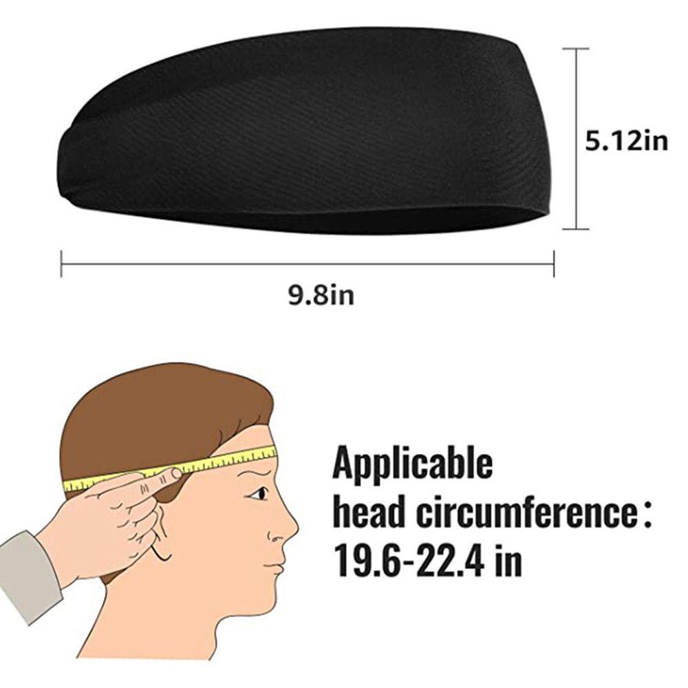 Băng Đô Cài Tóc Đàn Hồi Màu Trơn Thời Trang Cho Nam