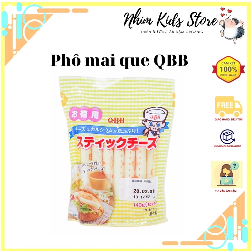 Phô mai que QBB Nhật Bản 140g (date 1/10/2022)