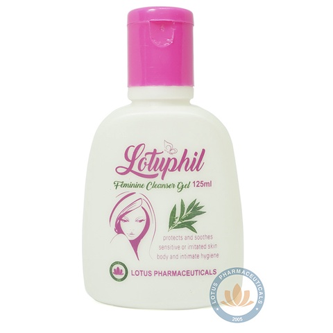 Gel vệ sinh phụ nữ Lotuphil 125ml, Làm sạch và loại bỏ mùi hôi vùng kín - Hàng Chính Hãng kèm quà tặng 39k - Lotuspharma