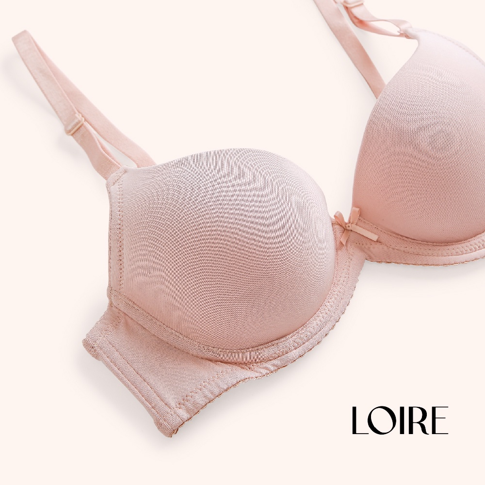 Áo Ngực Texture Trơn Có Gọng Nâng Ngực Loirechic BRTS80
