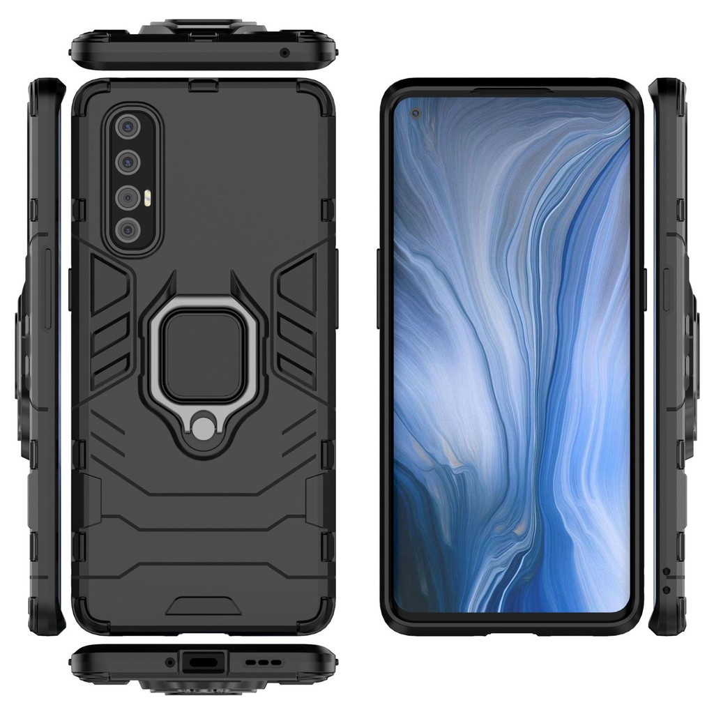 Ốp lưng Oppo Reno 3 Pro 5G reno3pro 5g - Ốp lưng chống sốc iron man Iring - Chân chống lưng máy tiện lợi.