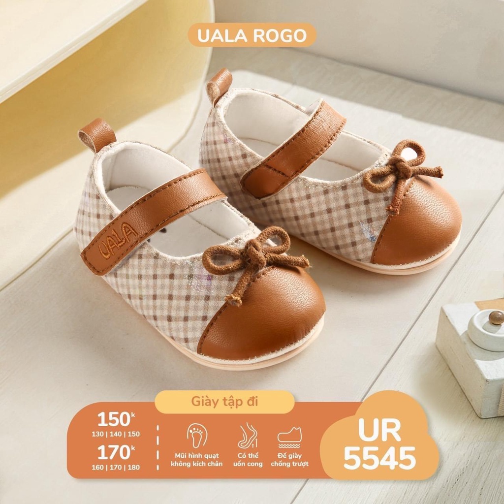 Giày tập đi đủ kiểu dáng Ualarogo chất cotton cho bé 130/140/150