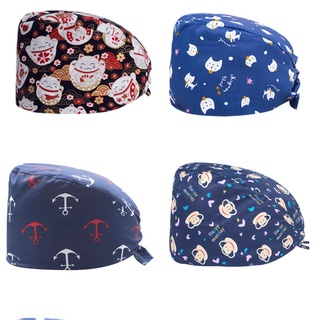 📢mũ phẫu thuật in họa tiết📢khẩu trang cotton thoáng khí thấm hút mồ hôi in họa tiết hoạt hình dễ thương phong cách hàn quốc cho nam nữ