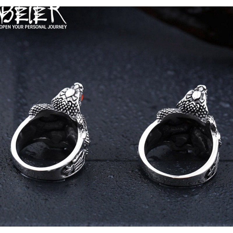 Nhẫn đeo tay khắc hình phong cách Nhật Bản