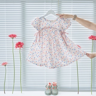 [NEW ARRIVAL] ĐẦM TAY PHỒNG NƠ EO BÉ GÁI