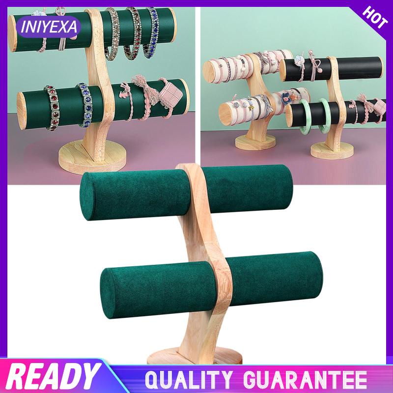 Giá Đỡ Trưng Bày Trang Sức 2 Tầng Đứng Có Đế Trưng Bày Vòng Đeo Tay / Vòng cổ / Đồng Hồ Để Bàn